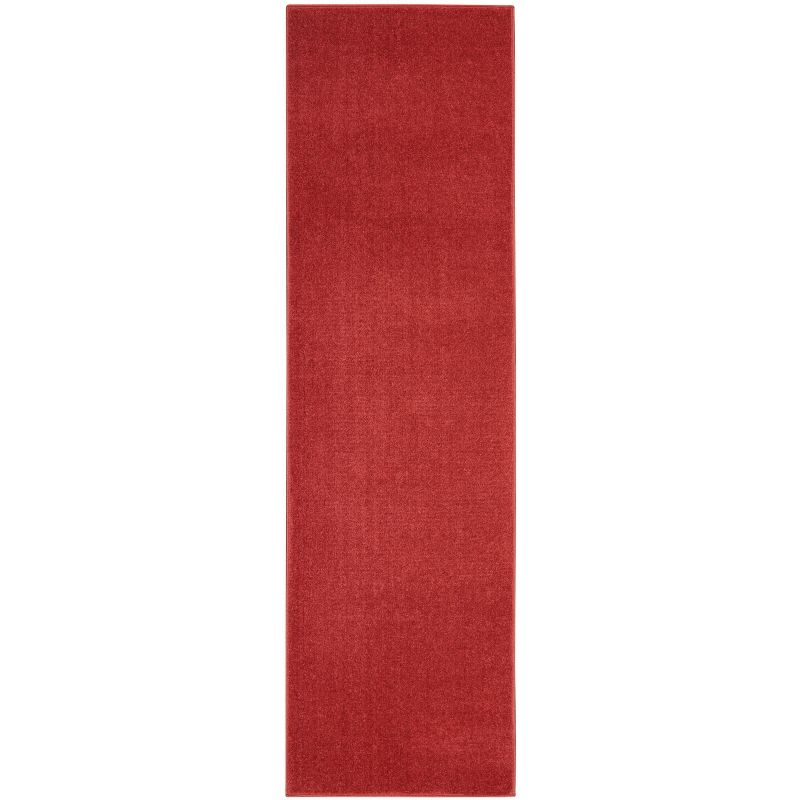 Nourison Essentials 2' x 6' Brick Red Indoor/Outdoor Rug