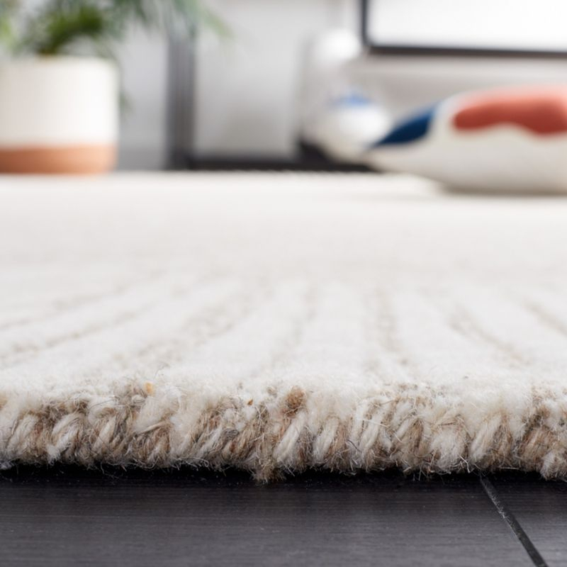 Abstract ABT478 Hand Tufted Area Rug - Natural/Ivory - 3'x5' - Safavieh .