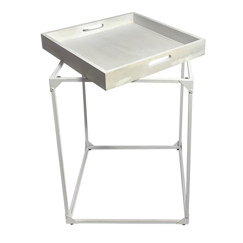 Carolina Living Cooper Tray Table - Whitewash