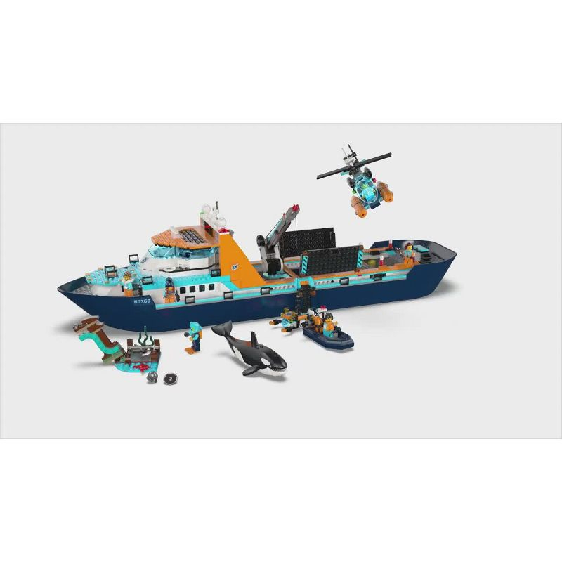 LEGO City Arctic Explorer Ship Floatable Building Toy Set 60368