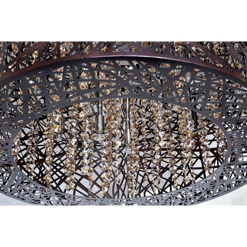 ET2 Lighting Inca 7 - Light Flush Mount in  Polished Chrome