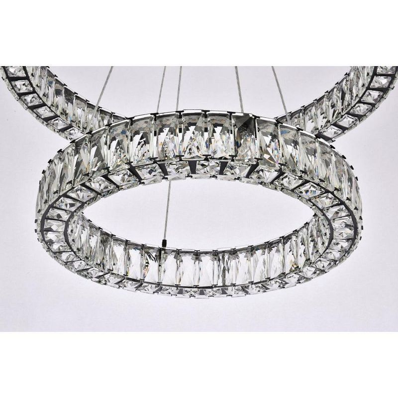 Elegant Lighting Monroe 2 - Light Chandelier in  Black