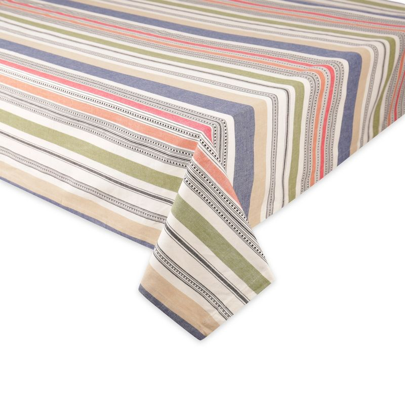 Design Imports  Stripe Tablecloth, Warm Stripe, 60X104"