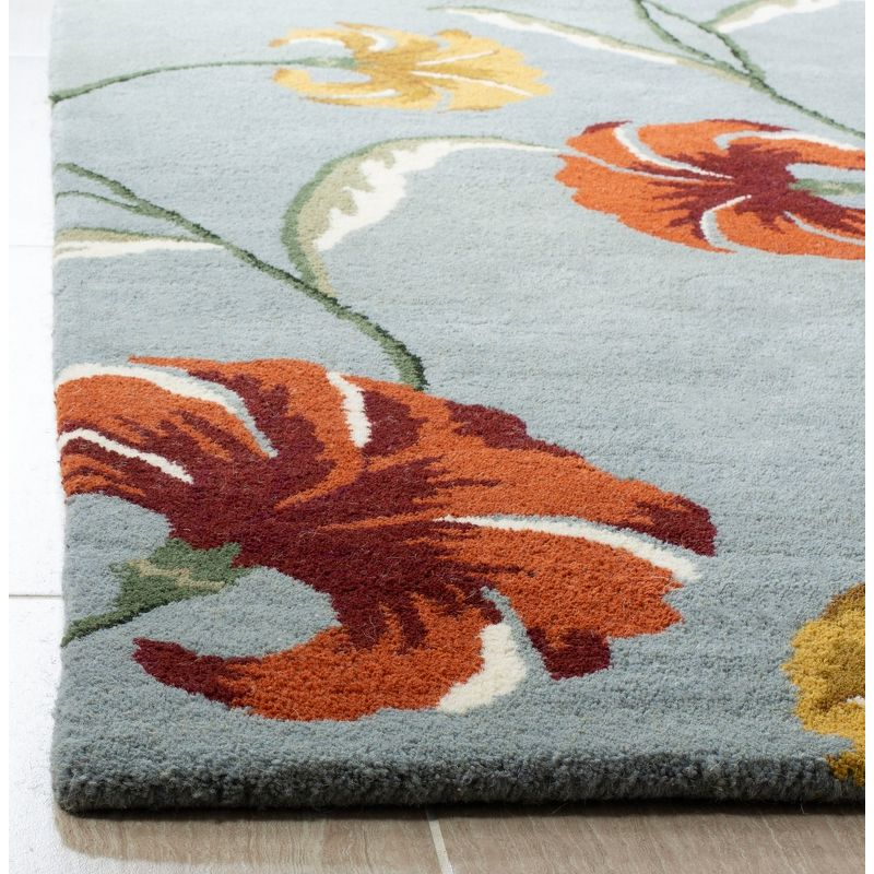 Soho SOH767 Hand Tufted Accent Rug - Blue/Multi - 3'6"x5'6" - Safavieh.
