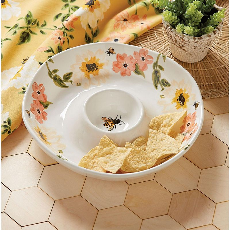 tagltd Bee Floral Chip And Dip