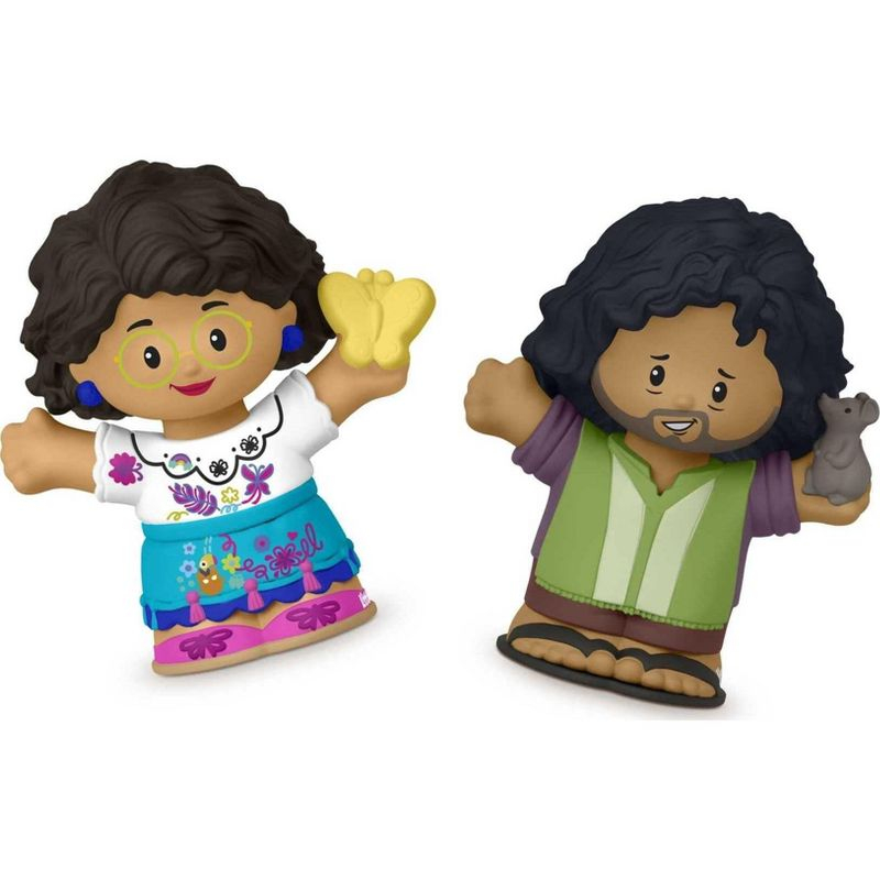 Fisher-Price Little People Toddler Toys Disney Encanto Figure Pack with 7 Characters for Pretend Play Ages 18+ Months