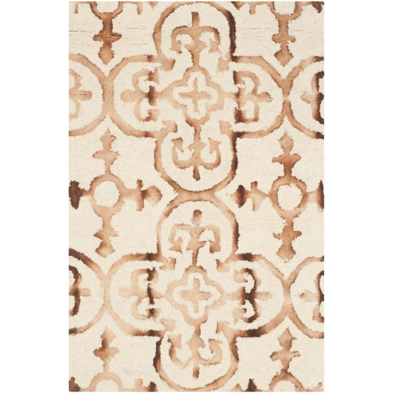 Dip Dye DDY711 Hand Tufted Indoor Accent Rug - Ivory/Camel - 2'x3' - Safavieh