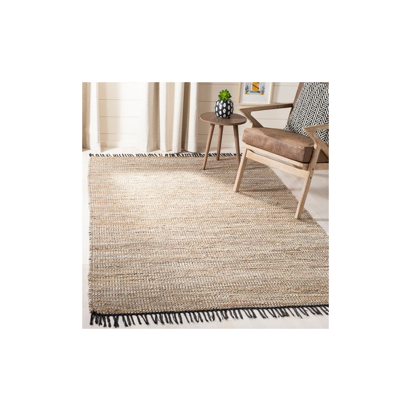 Vintage Leather VTL203 Hand Woven Indoor Area Rug - Beige - 6'x9' - Safavieh