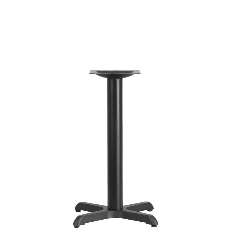 Emma and Oliver 22" x 22" Cast Iron Table X-Base
