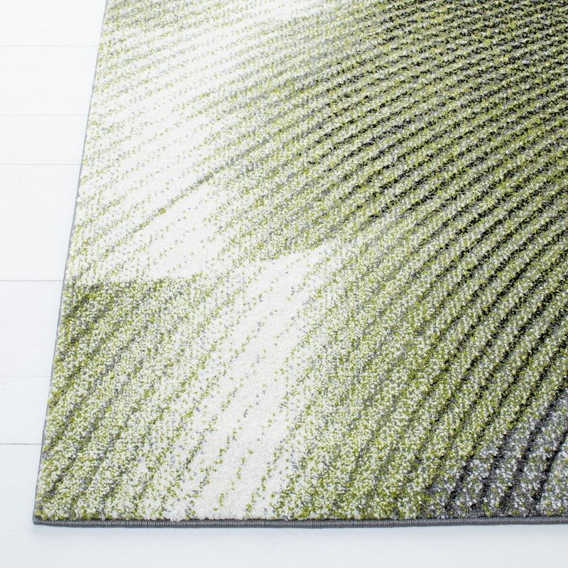 Hollywood HLW715 Machine Made Accent Rug - 2'3"x4' - Grey/Green - Safavieh