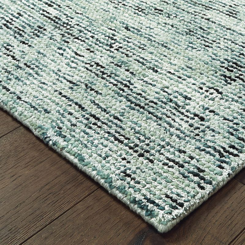 Lucent Handmade Tufted Blue/Teal Area Rug