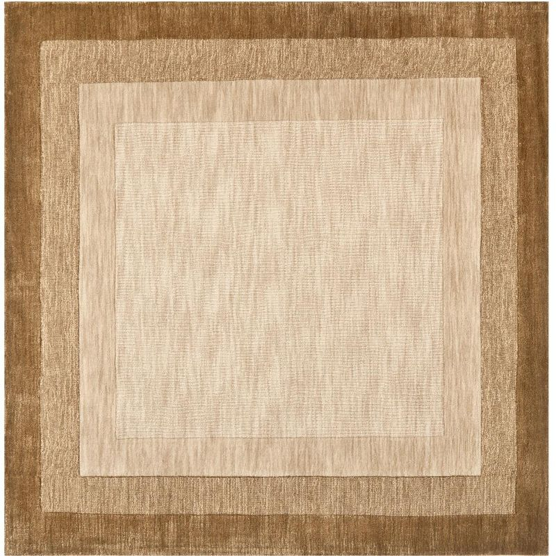Impressions IM821 Hand Loomed Area Rug - Beige/Brown - 6'x6' - Safavieh