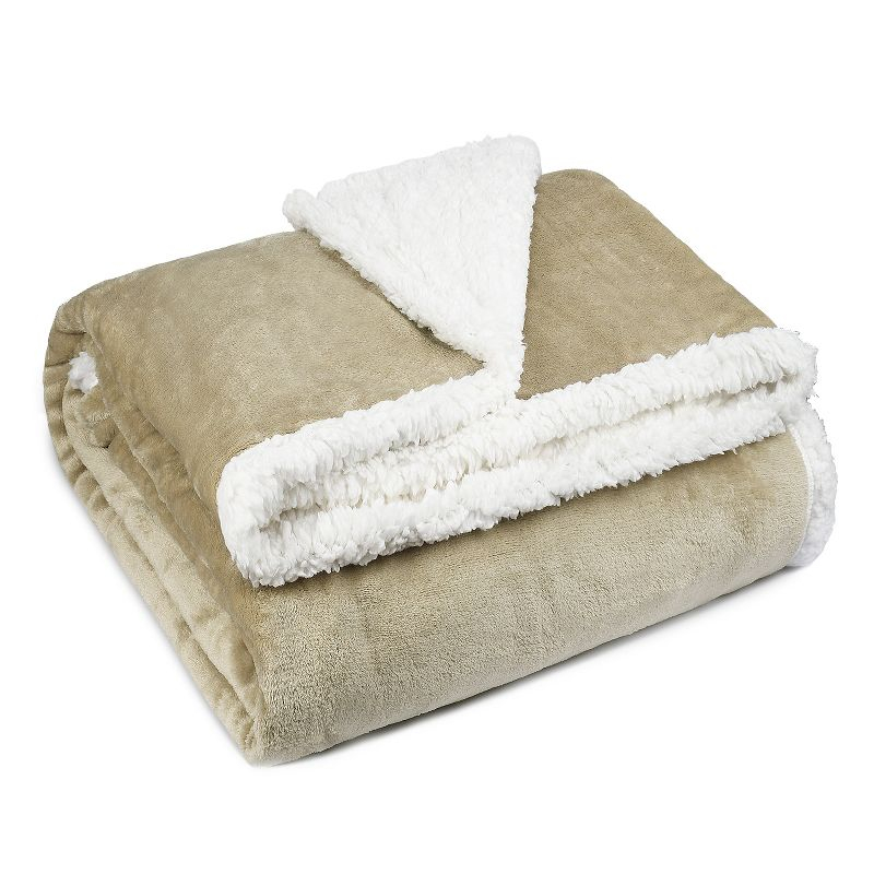 Catalonia Fleece Throw Blanket, Super Soft Mink Plush Couch Blanket, TV Bed Fuzzy Blanket, Fluffy Comfy Warm Heavy Throws, Comfort Caring Gift, Blue