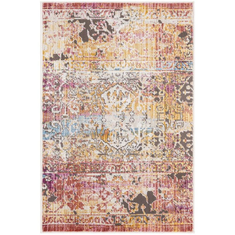 Unique Loom Deepa Collection Area Rug - Arte (2'  x 3' Rectangle Multi/Ivory)