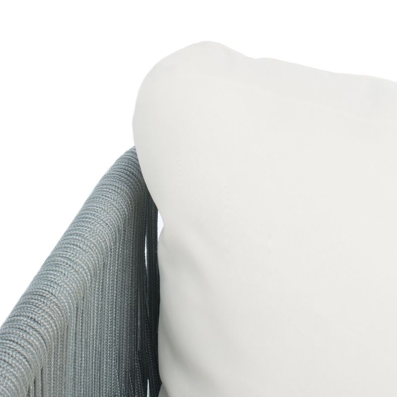 Kerson 4 Piece Rope Living Set - Indoor/Outdoor - PAT7519 - Grey/Beige - Safavieh