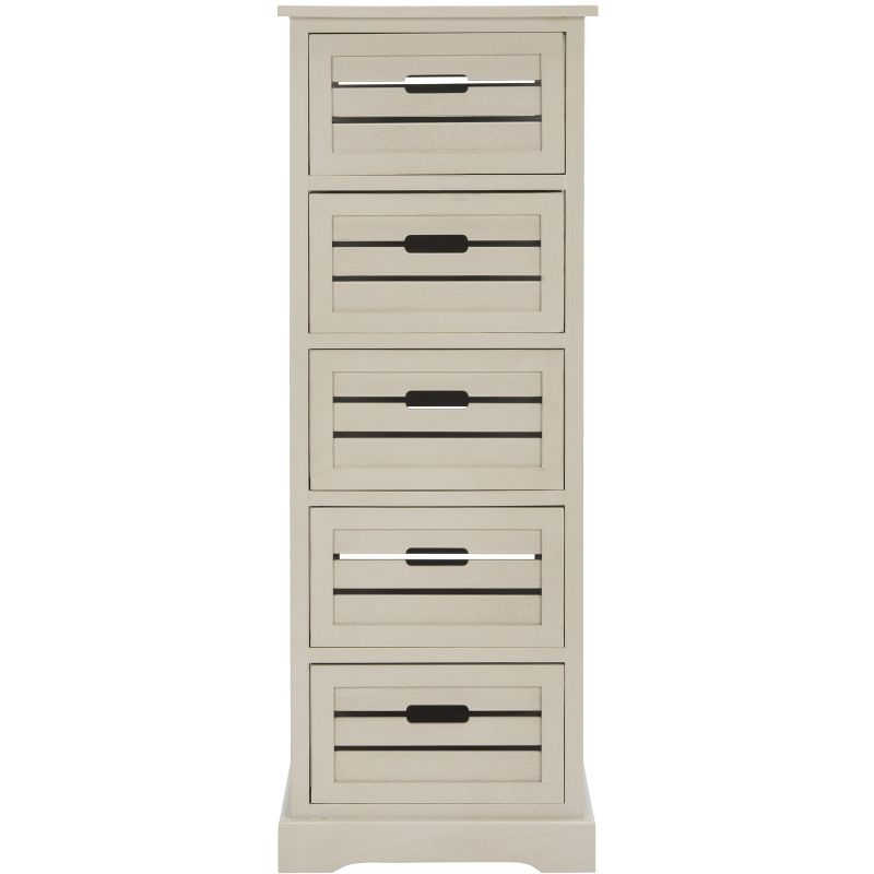 Samara 5 Drawer Cabinet - AMH5714 - Vintage Grey - Safavieh Couture