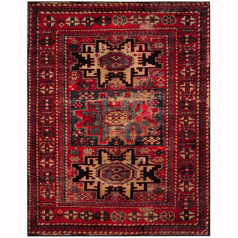 Vintage Hamadan VTH213 Power Loomed Indoor Area Rug - Red/Multi - 10'6"x14' - Safavieh.