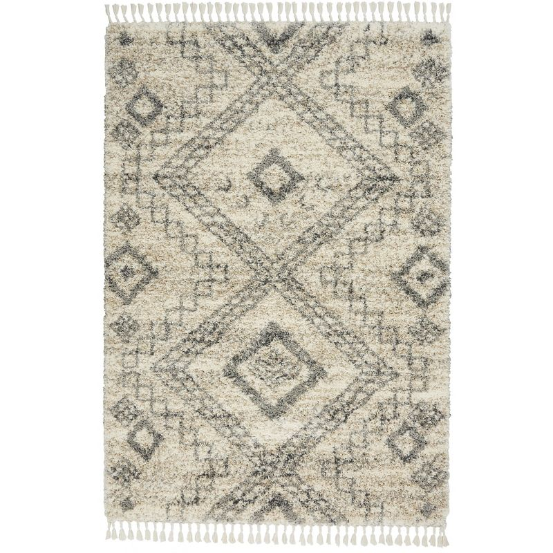 Nourison Scandinavian Shag SCN02 Denim Blue Area Rug