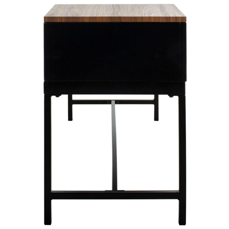 Maruka Bench with Storage - Brown/Brown - Safavieh