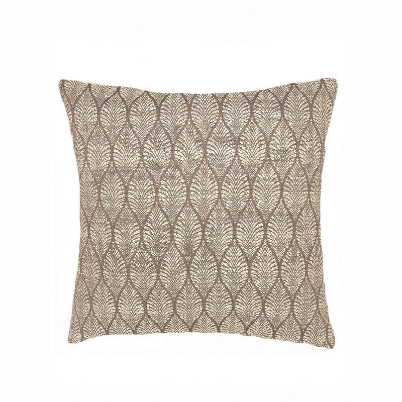 Summer Flora Mocha Indoor Outdoor Pillow 14x20