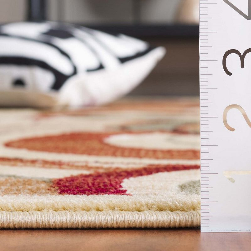 Lyndhurst LNH225 Power Loomed Accent Rug - Ivory/Multi - 3'3"x5'3" - Safavieh.