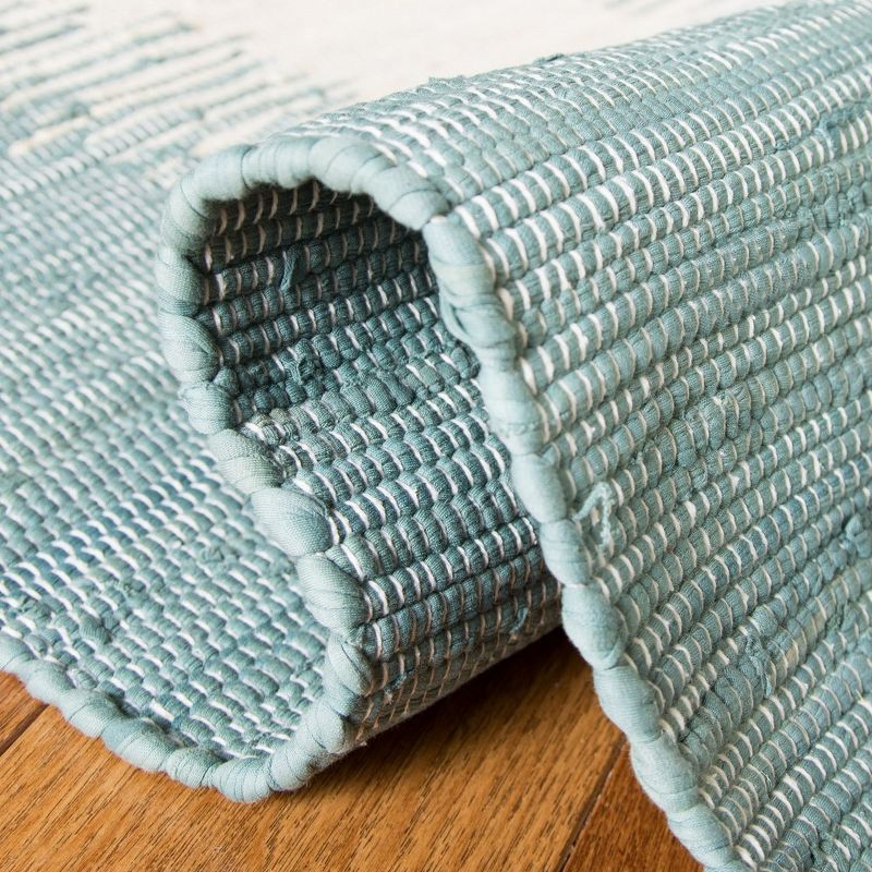 Montauk MTK751 Hand Woven Indoor Accent Rug - Blue - 4'x4' - Safavieh