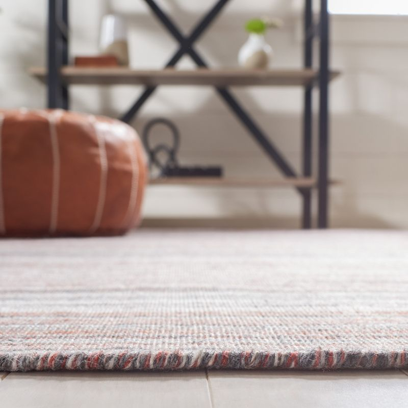 Kilim KLM313 Hand Woven Area Rug - Red/Grey - 5'x8' - Safavieh.