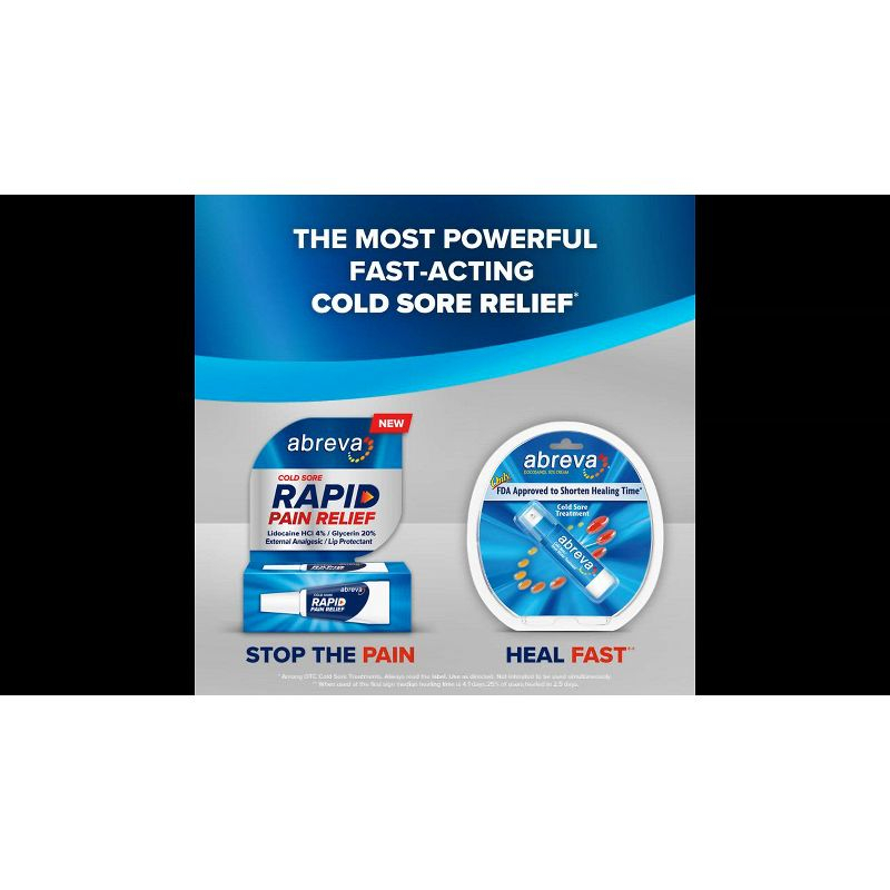 Abreva Cold Sore Rapid Relief Treatment - 0.423oz