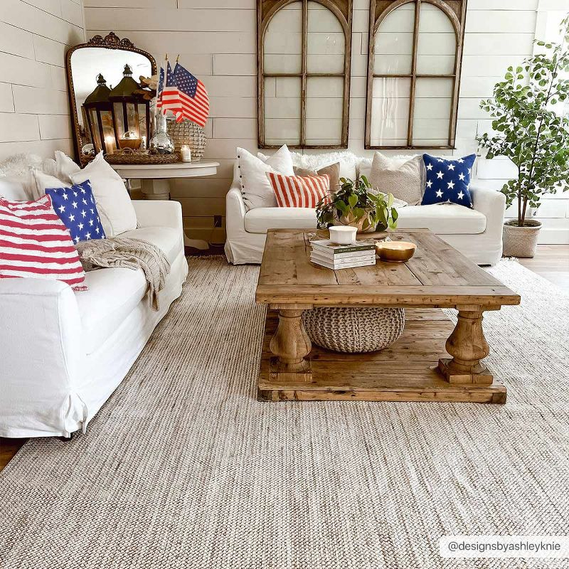 Hauteloom Rectangle Area Rug  Beige