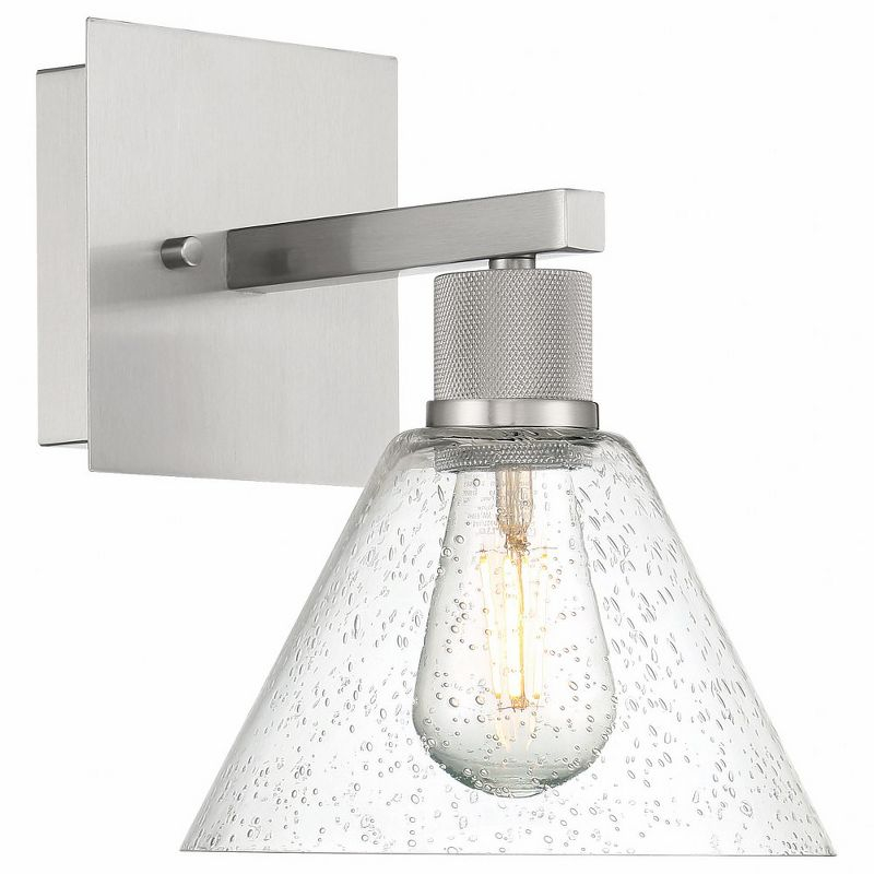 Access Lighting Port Nine 1 - Light Wall Light in  Brushed Steel