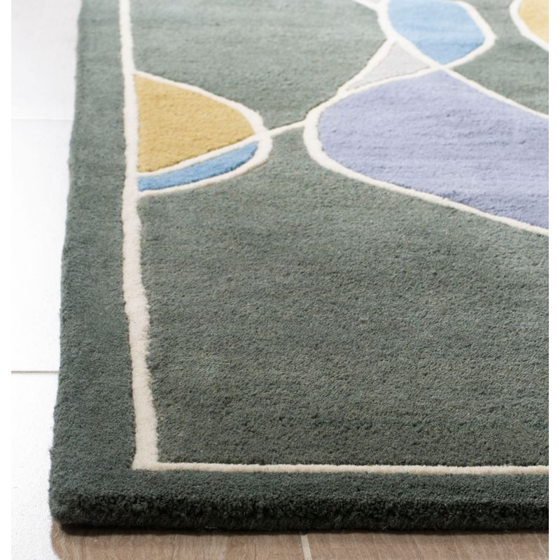 Soho SOH762 Hand Tufted Accent Contemporary Accent Rug - Grey - 2' X 3' - Safavieh.