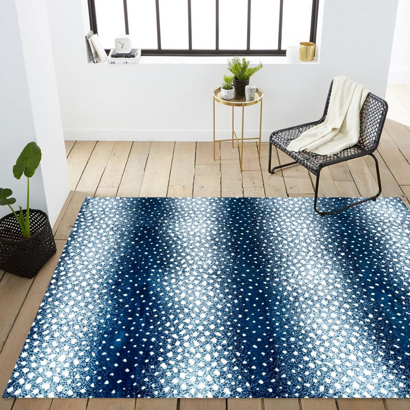 4'x 6' Antelope Modern Animal Area Rug, Navy/Cream - JONATHAN Y