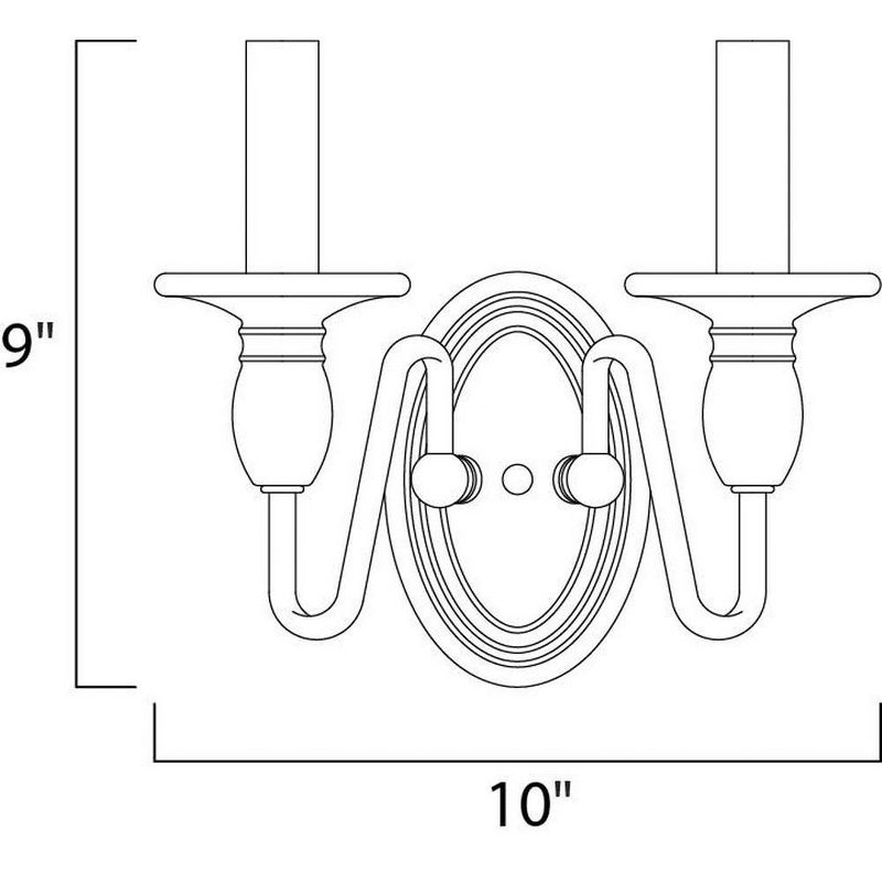Maxim Lighting Towne 2 - Light Wall Light in  Oil Rubbed Bronze