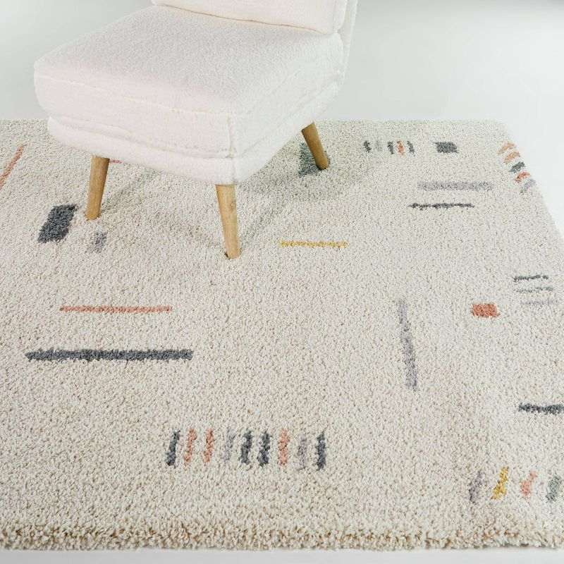 4'4"x6' Rupa Boho Moroccan Kids' Area Rug Cream - Balta Rugs