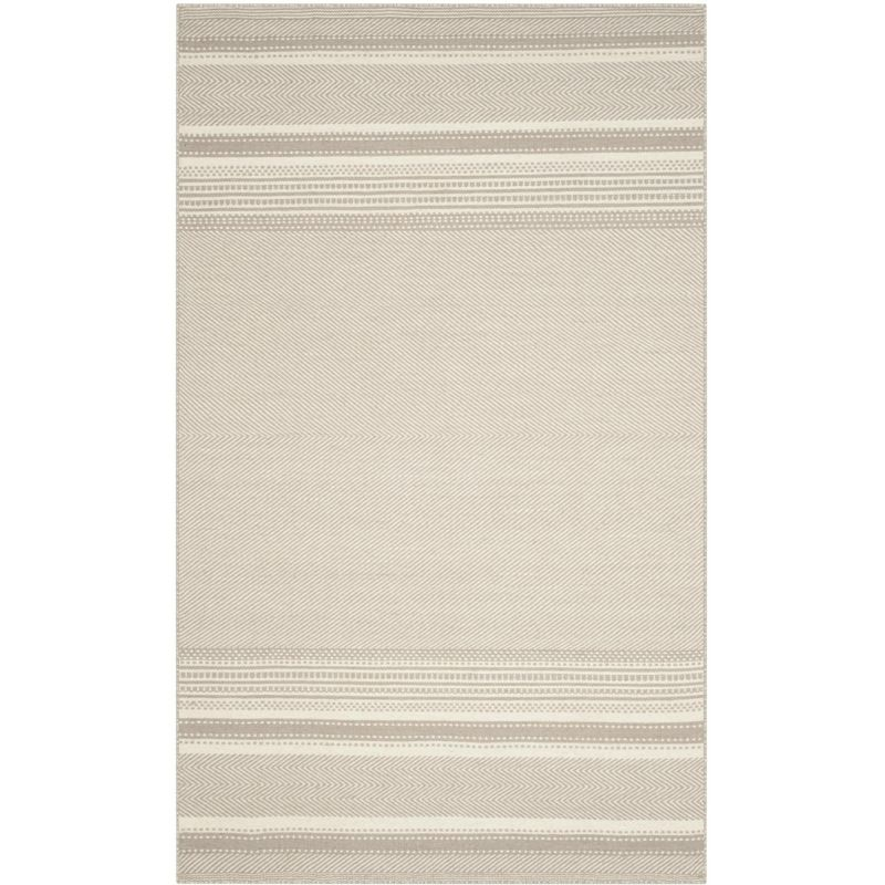 Kilim KLM419 Hand Woven Flat Weave Accent Rug - Grey/Ivory - 3'x5' - Safavieh