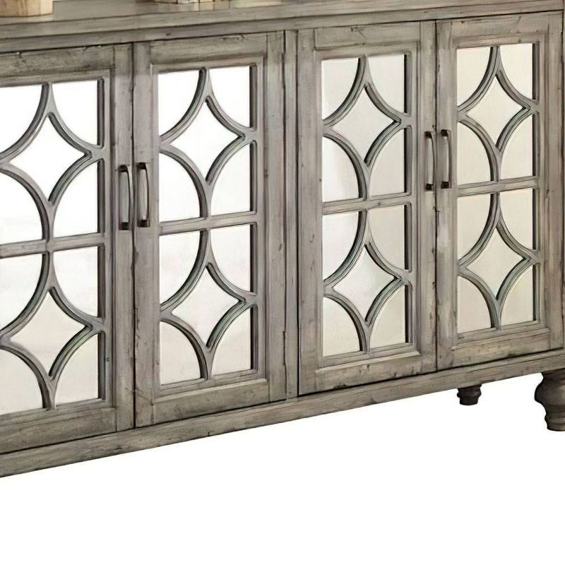 60" Velika Accent Table Weathered Gray - Acme Furniture