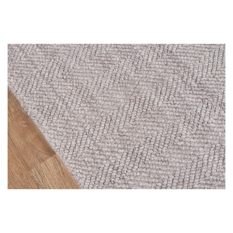 5'x8' Solid Woven Area Rug Brown - Erin Gates By Momeni: Modern Handmade Low Pile Indoor Rectangle Rug