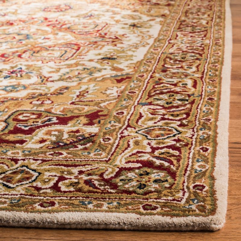 Classic CL763 Hand Tufted Area Rug - Light Gold/Red - 4'x6' - Safavieh.