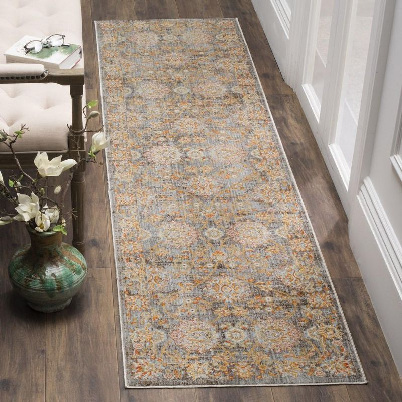 Vintage Persian VTP469 Power Loomed Indoor Runner Rug - Light Brown/Multi - 2'2"x12' - Safavieh