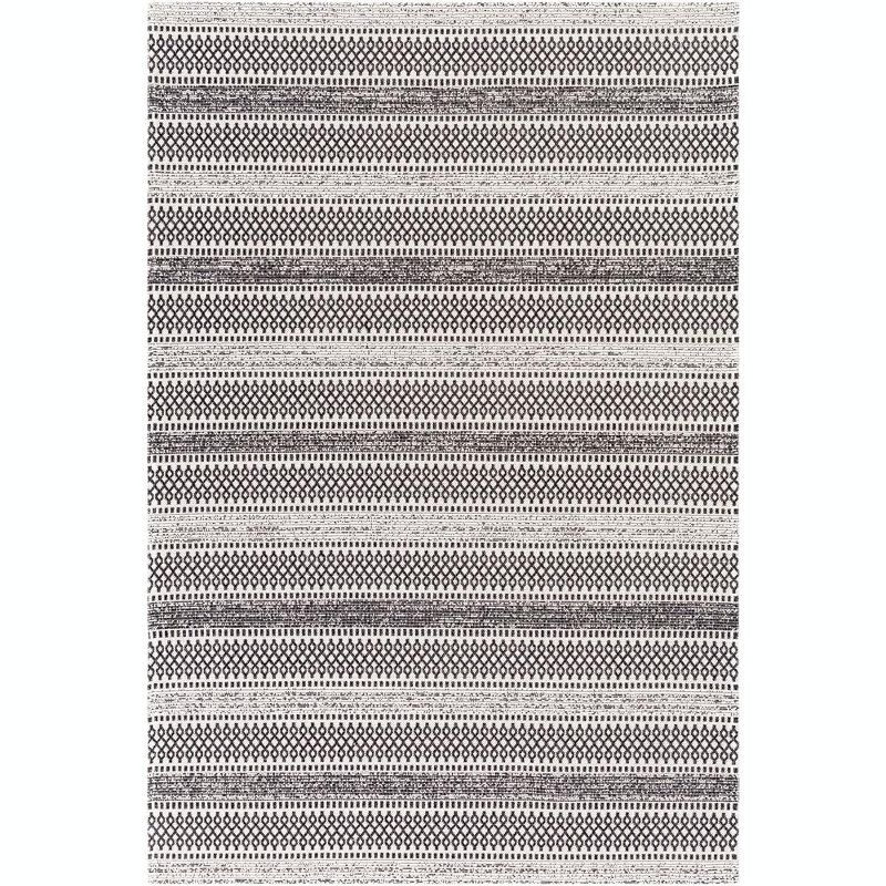 Livabliss La Casa 6'7"x9' Rectangle Woven Indoor Area Rugs Black