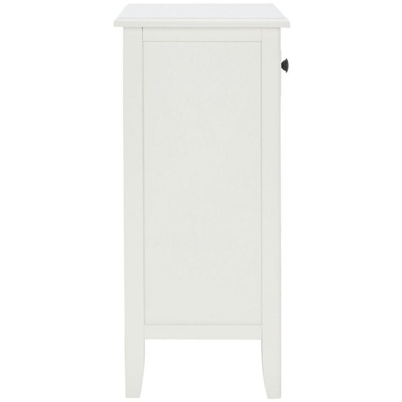 Everly Drawer Side Table - Vintage White - Safavieh.