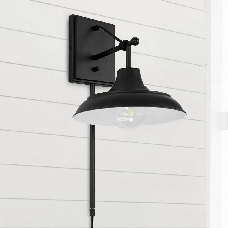 Capital Lighting Jones 1 - Light Wall Light in  Matte Black