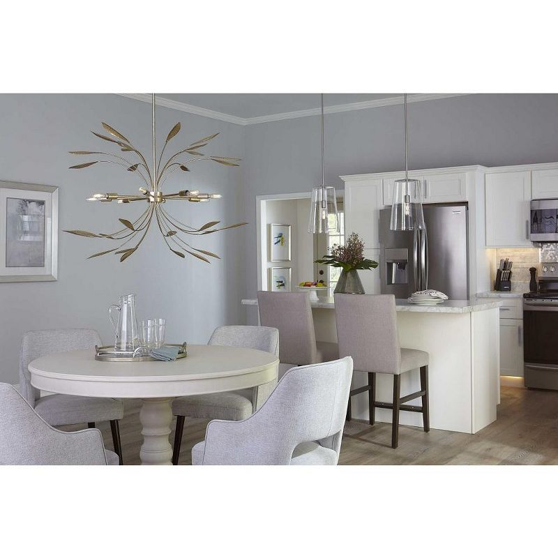 Progress Lighting Clarion 1-Light Pendant, Matte Black, Clear Glass Shade