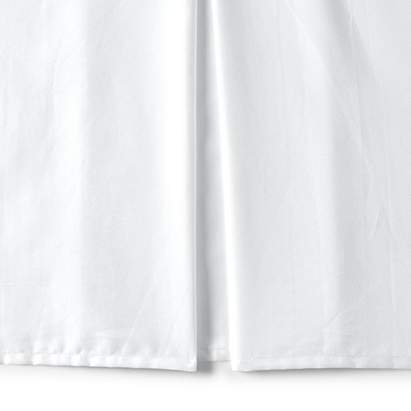 Lands' End 400 Thread Count Premium Supima Cotton No Iron Sateen Bedskirt - Twin - White