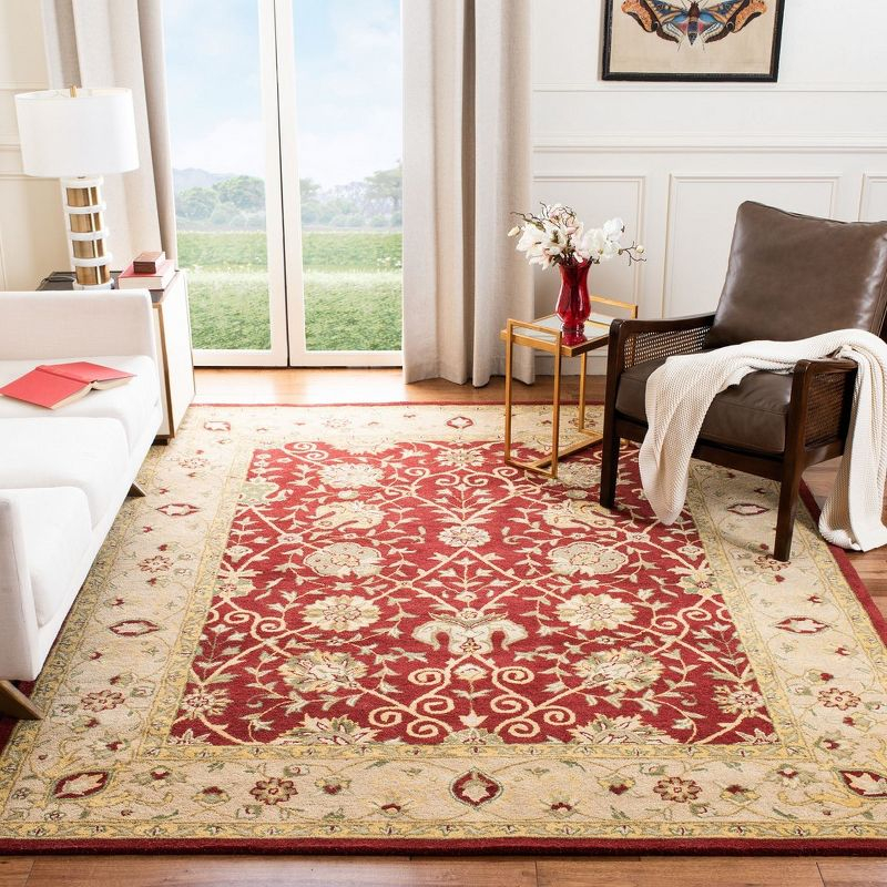 Antiquity AT21 Hand Tufted Indoor Area Rug - Rust - 7'6"x9'6" - Safavieh