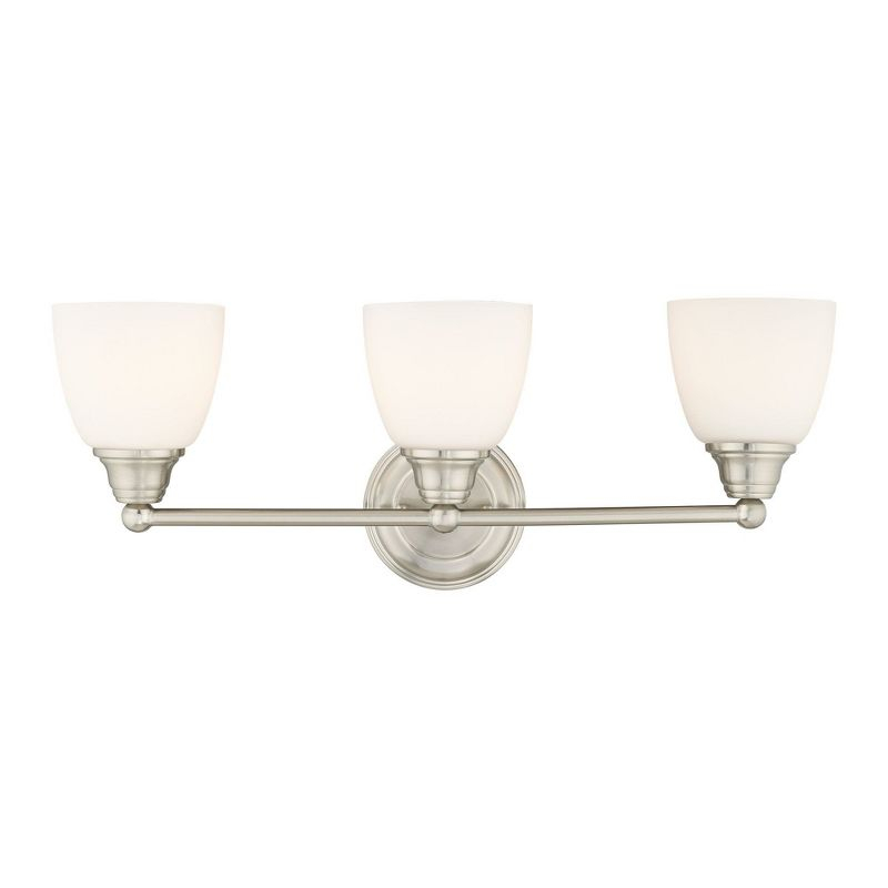 Livex Lighting Somerville 3 - Light Vanity in  Brushed Nickel