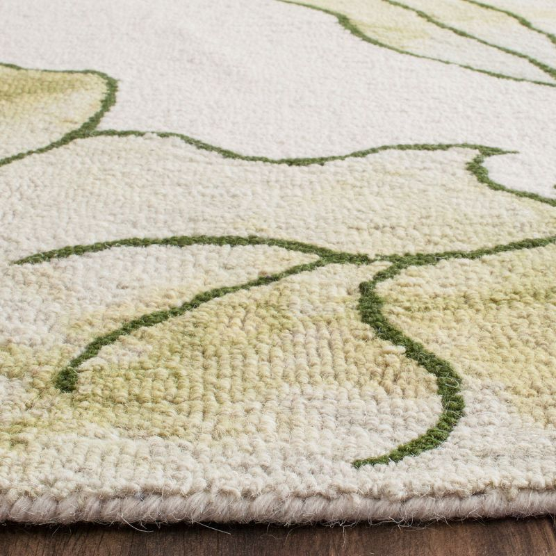 Dip Dye DDY683 Hand Tufted Area Rug - Ivory/Light Green - 5'x8' - Safavieh.