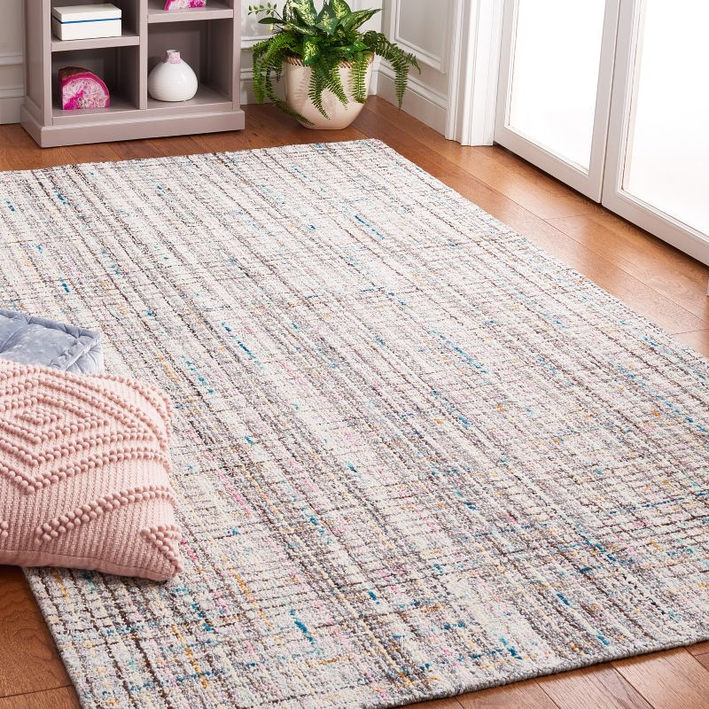 Abstract ABT490 Hand Tufted Area Rug - Pink/Brown - 6'x9' - Safavieh.