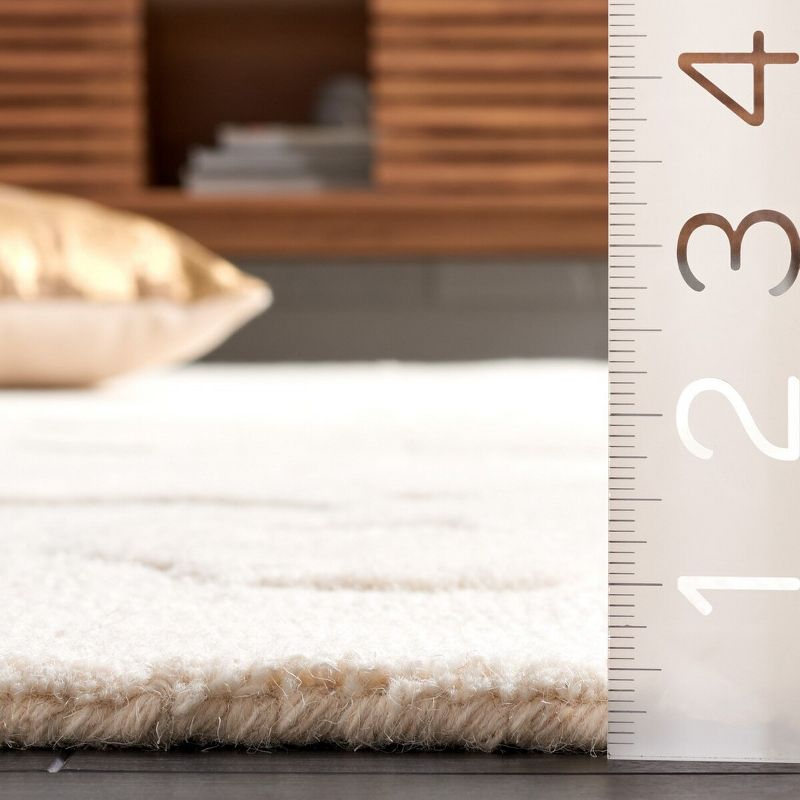 Ebony EBN504 Hand Tufted Accent Rug - Ivory - 3'x5' - Safavieh.
