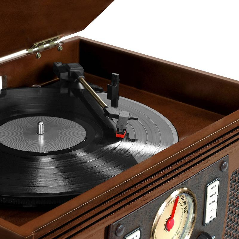 Victrola Navigator Bluetooth Record Player - Espresso: Belt Drive, Remote Control Included